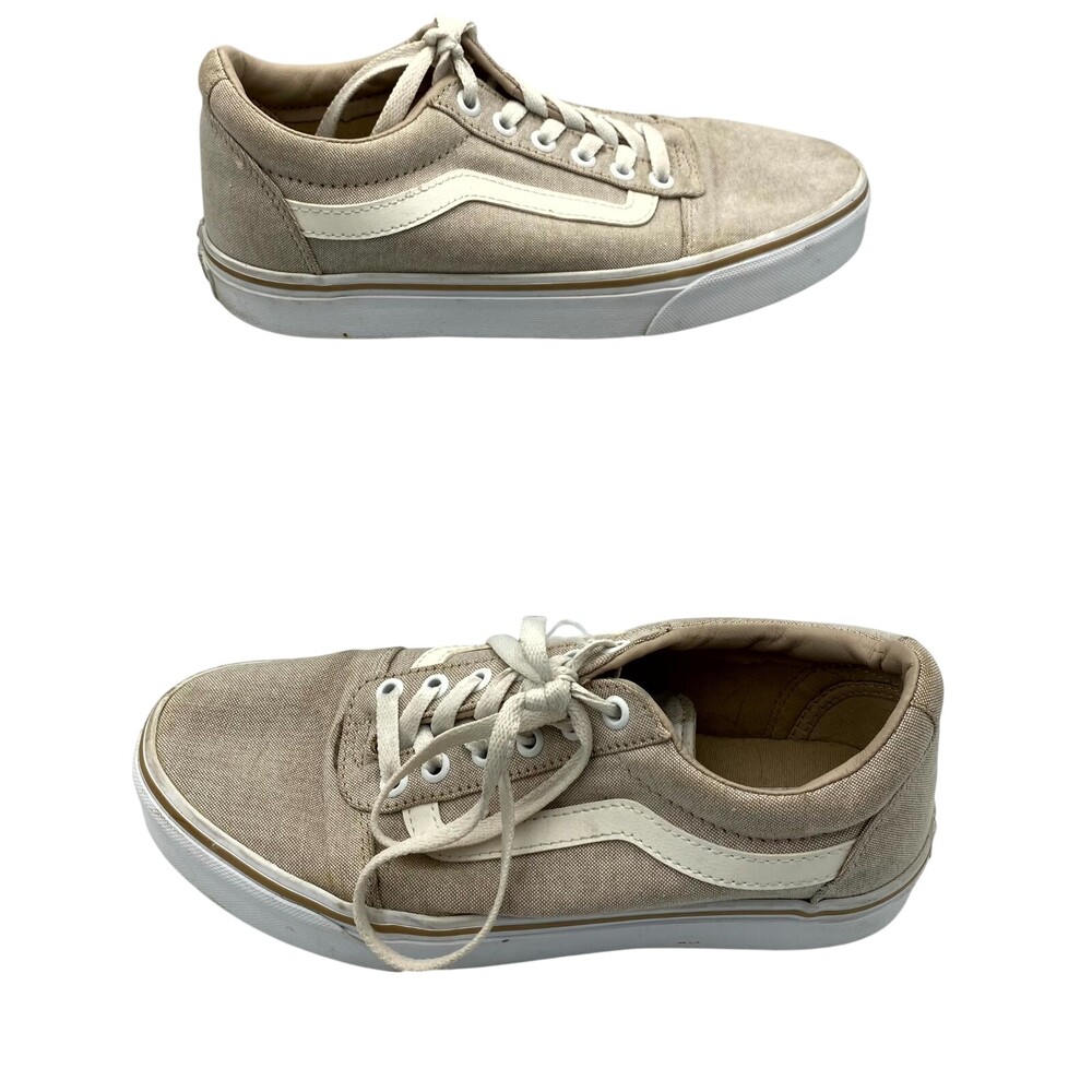 Vans Ward 500714 Women's US 8 Sneakers Taupe Canvas Lace Up Skateboarding Shoes